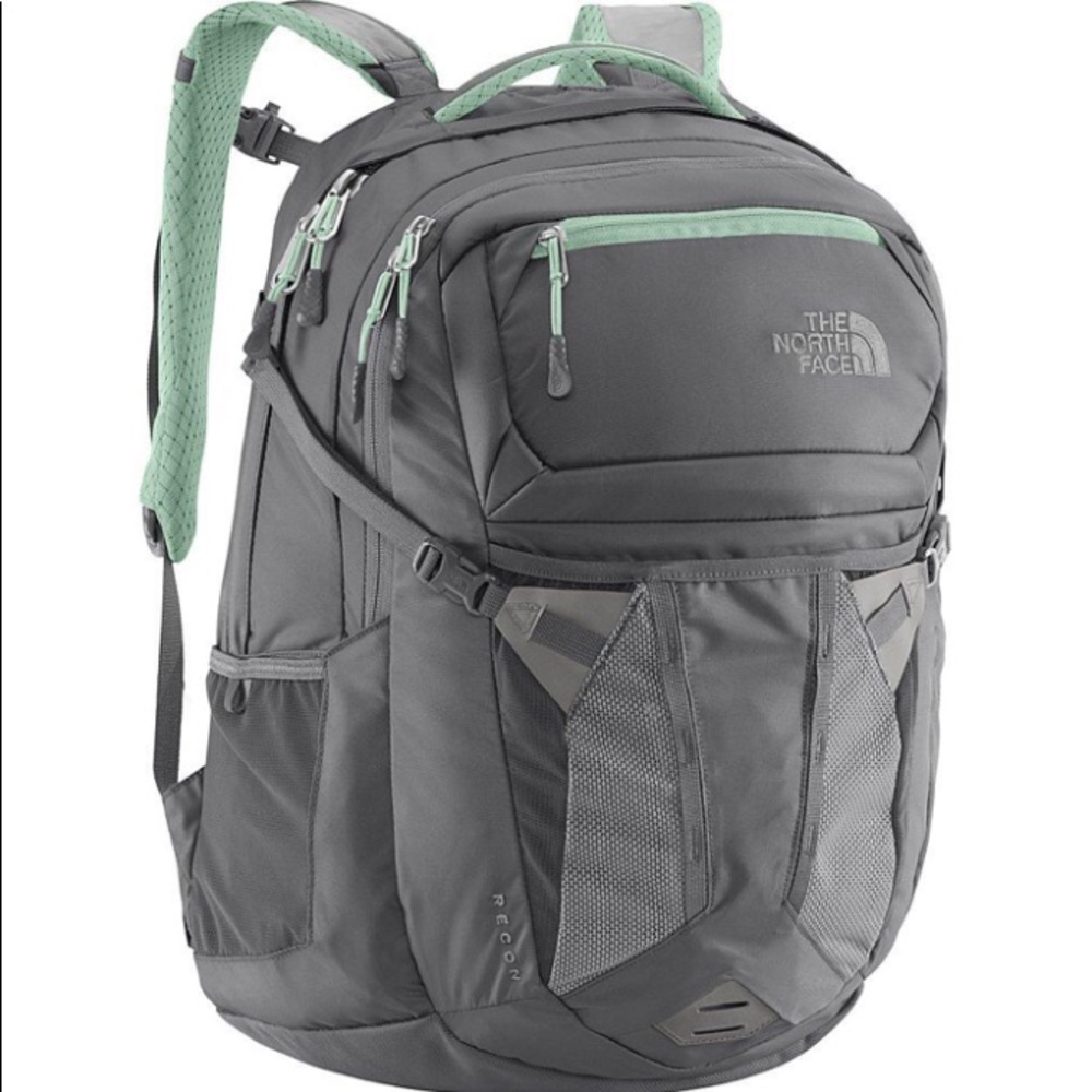 Grey North face backpack